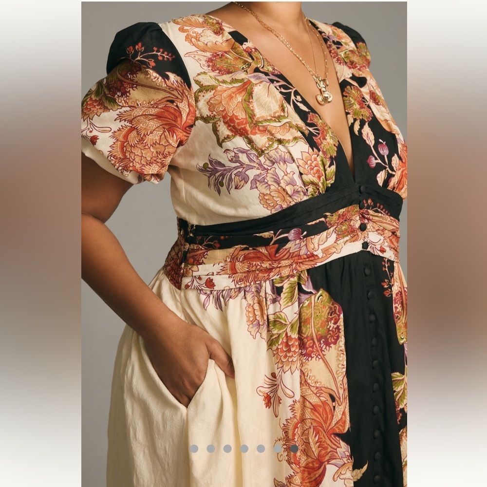 🍀SOLD🍀 Anthropologie NWT The Katerina Button-Front Dress size M. - Picture 15 of 16